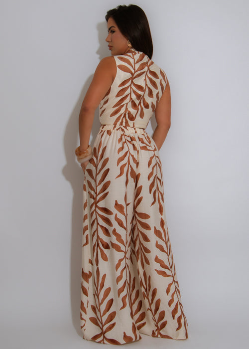 Savanna Stroll Pant Set Brown