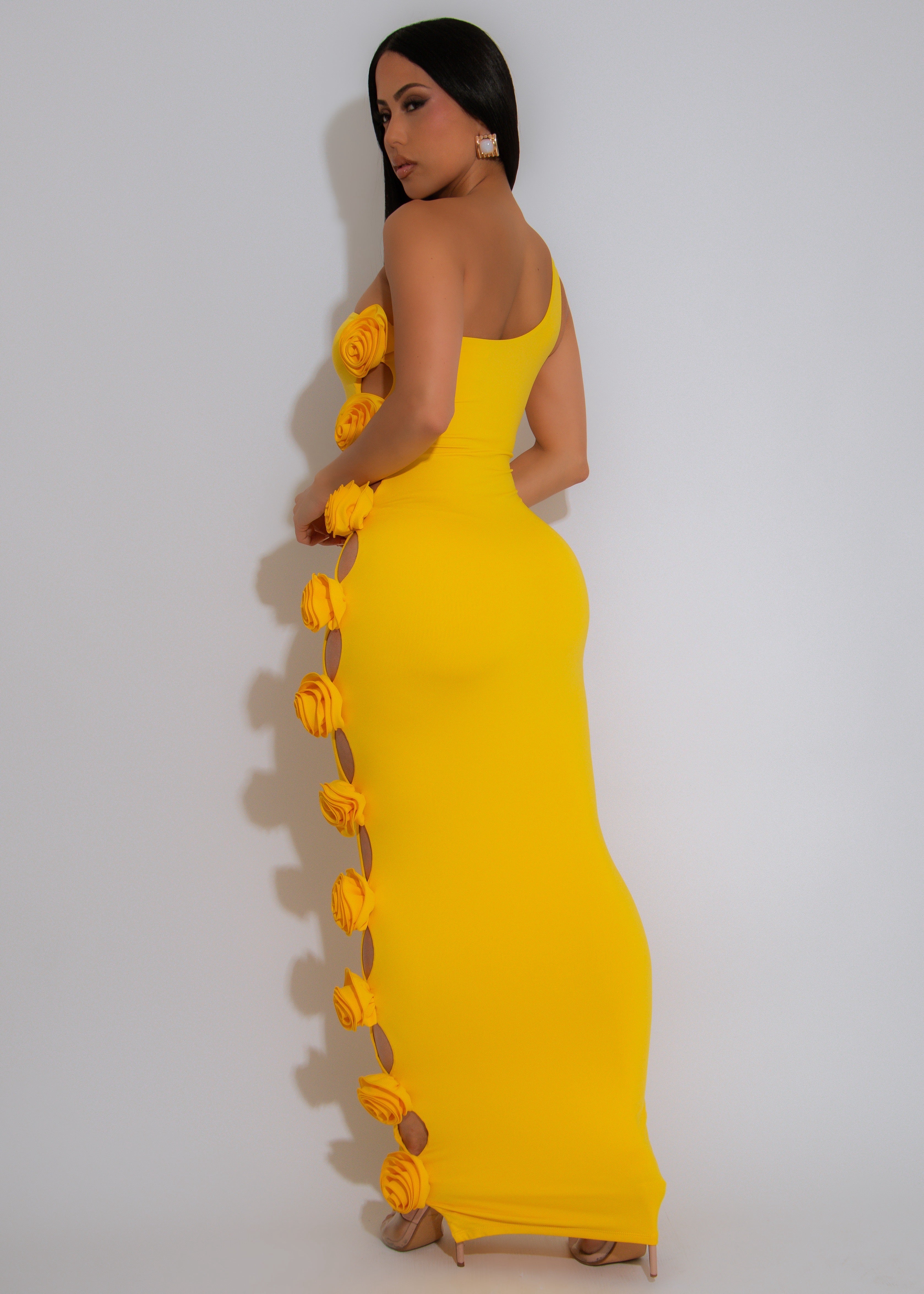 Sunshine Seeker Floral Maxi Dress Yellow