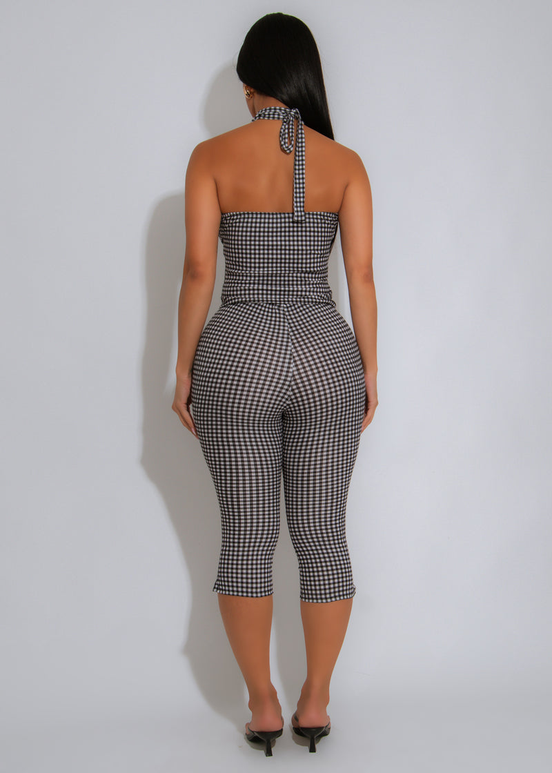 Picnic Chic Capri Set Black