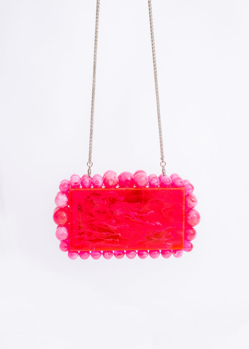 Abstract Love Clutch Pink