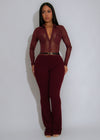 Enigma Nights Mesh Jumpsuit Red