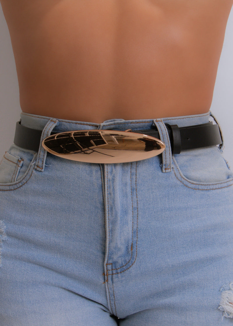 Infinity Curve Belt Black