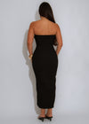 Wrapped in Luxe Midi Dress Black