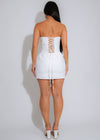Luxe Glow Pearl Skirt Set White