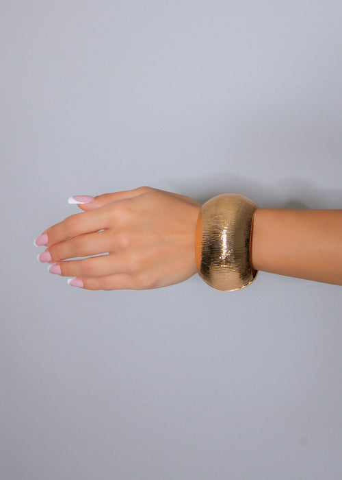 Empire Curve Bracelet Gold