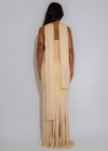 Endless Allure Fringes Maxi Dress Yellow