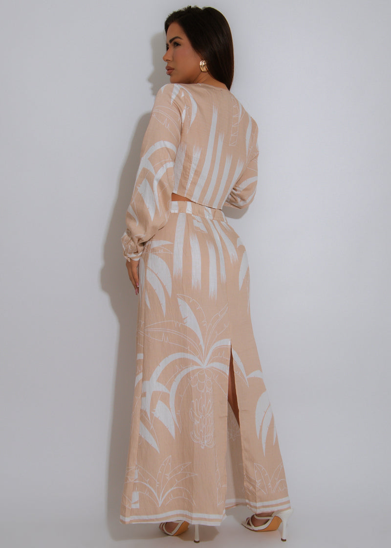 Coastal Ritual Skirt Set Nude