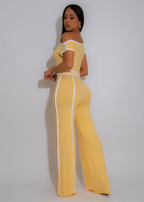 Citrus Pop Pant Set Yellow