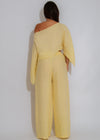Bare Breeze Linen Pant Set Yellow
