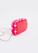 Abstract Love Clutch Pink