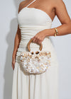 Shoreline Shimmer Shell Handbag Nude