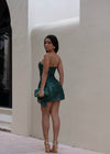 Starlight Seduction Sequin Mini Dress Green