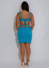 Seashell Dreams Crochet Skirt Set Blue
