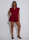 Power Move Romper Red
