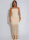 Chained Desire Maxi Dress Nude