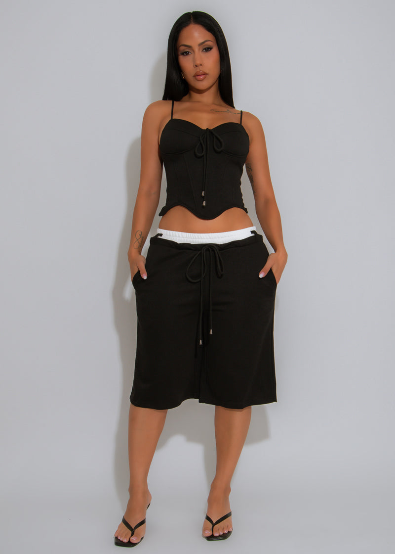 Heat Check Short Set Black