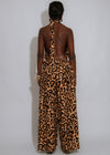 Wild Ambition Leopard Jumpsuit Brown