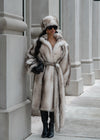 Luxe Instinct Faux Fur Coat White