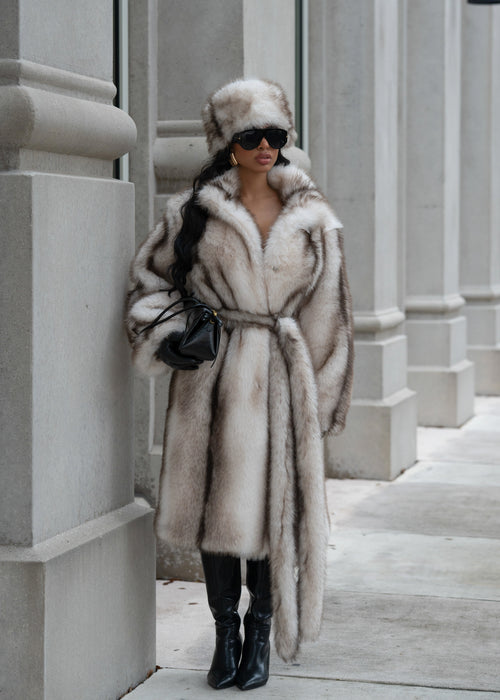 Winter Essential Faux Fur Hat White