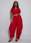 Parallel Intent Pant Set Red