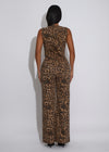 Wild Luxe Leopard Pant Set Brown