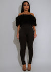 Feather Theory Skinny Jumpsuit Black
