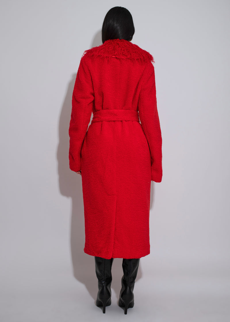 Nightfall Plush Coat Red