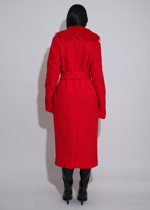 Nightfall Plush Coat Red