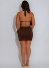 Saltwater Siren Shell Mini Dress Brown