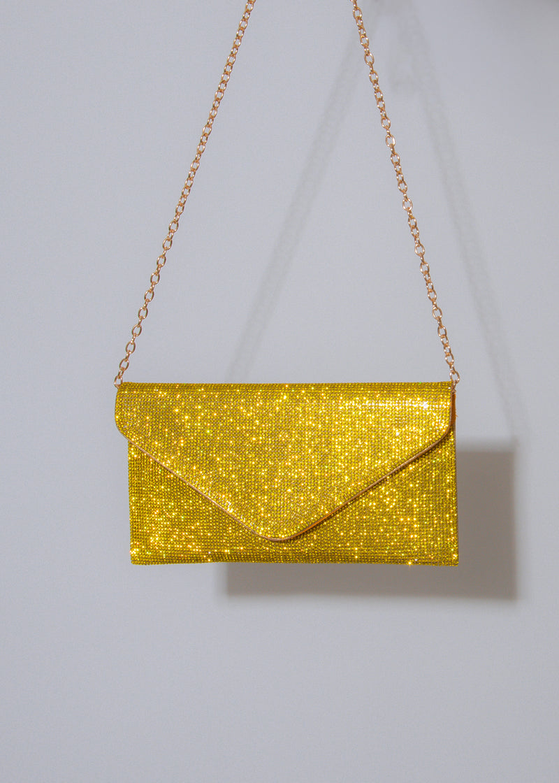 Midnight Gleam Clutch Yellow