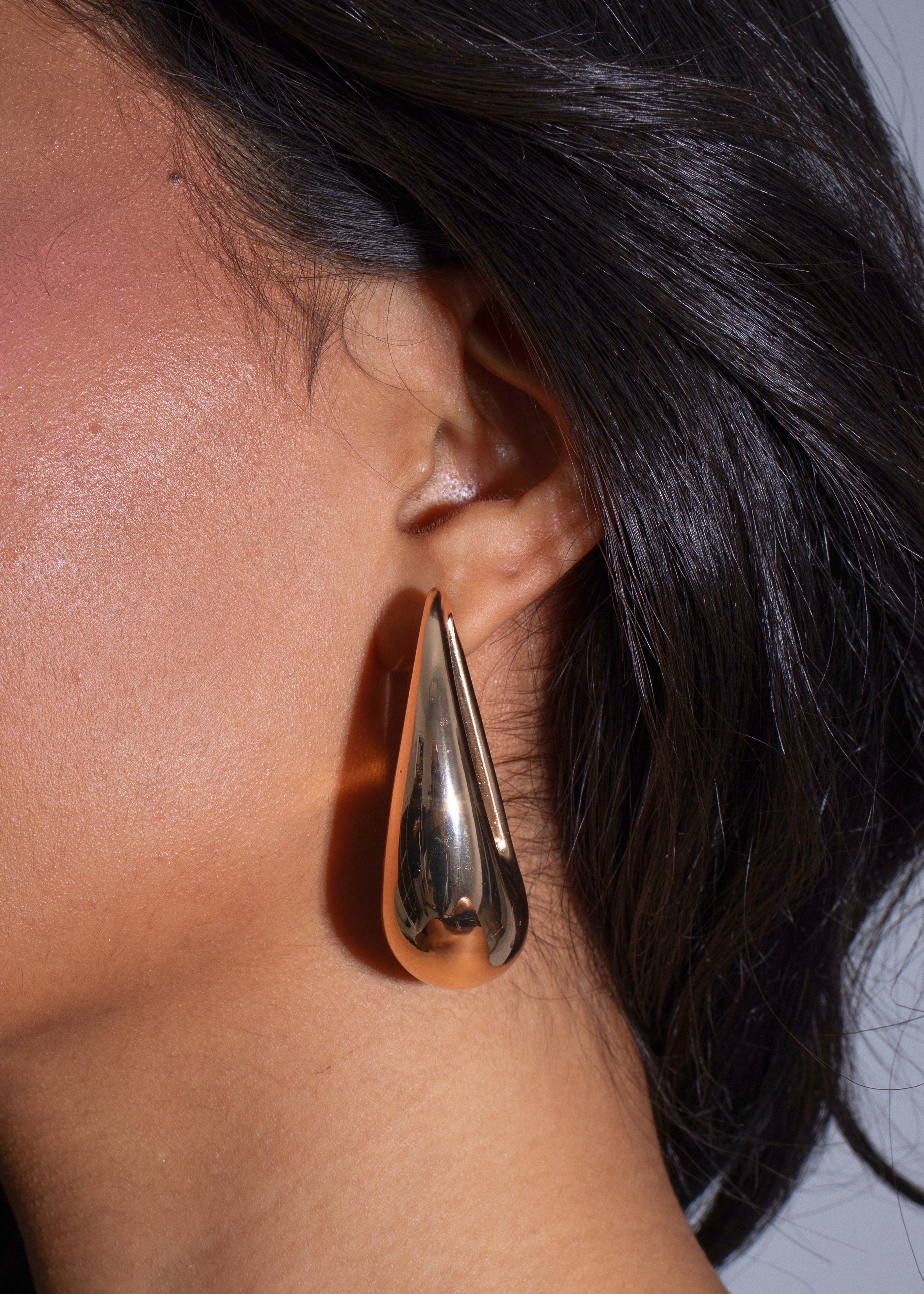 Orbit Stream Earrings Gold