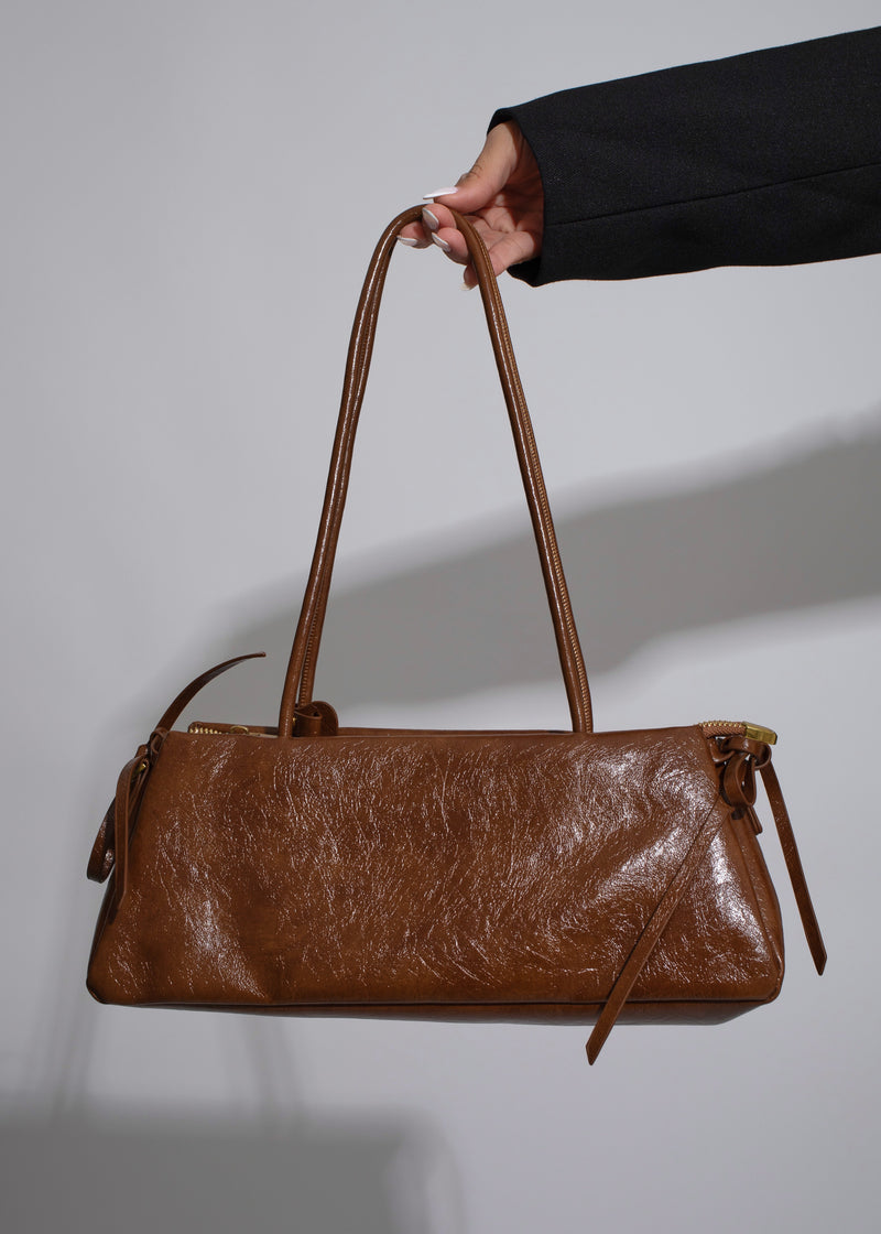 The Maren Soft-Frame Handbag Brown