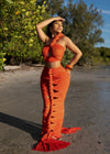 Sweet Fantasy Skirt Set Orange