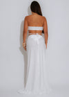 Shoreline Glow Ruched Skirt Set White