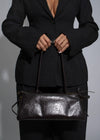 The Maren Soft-Frame Handbag Dark Brown
