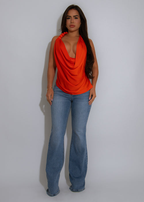 Cascade Muse Long Top Orange