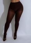 Velvet Glow Pantyhose Tights Brown