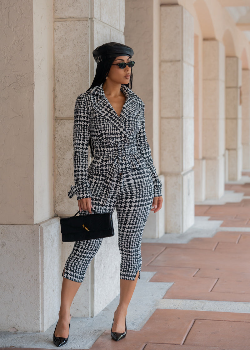 Wild Privilege Capri Set Black