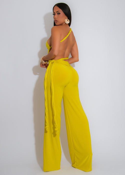 Eclipse Twist Jumpsuit Green