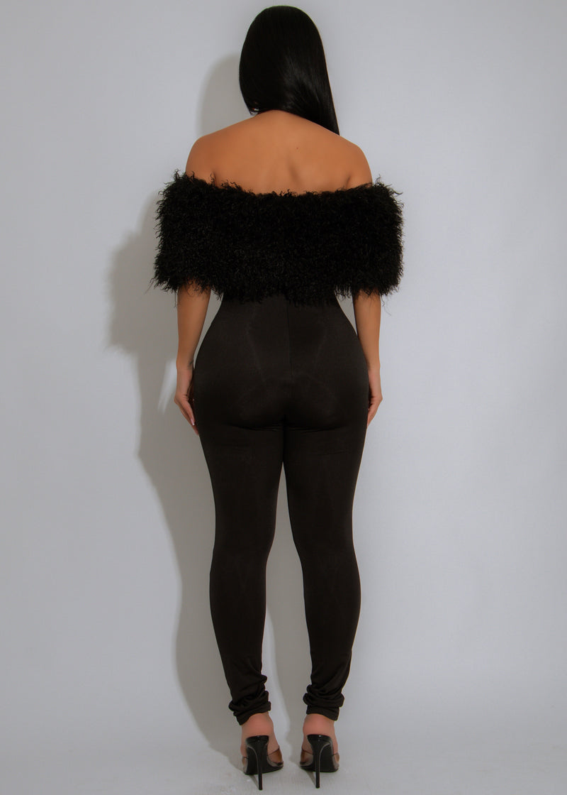 Feather Theory Skinny Jumpsuit Black