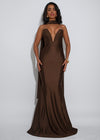 Contour Muse Maxi Dress Brown