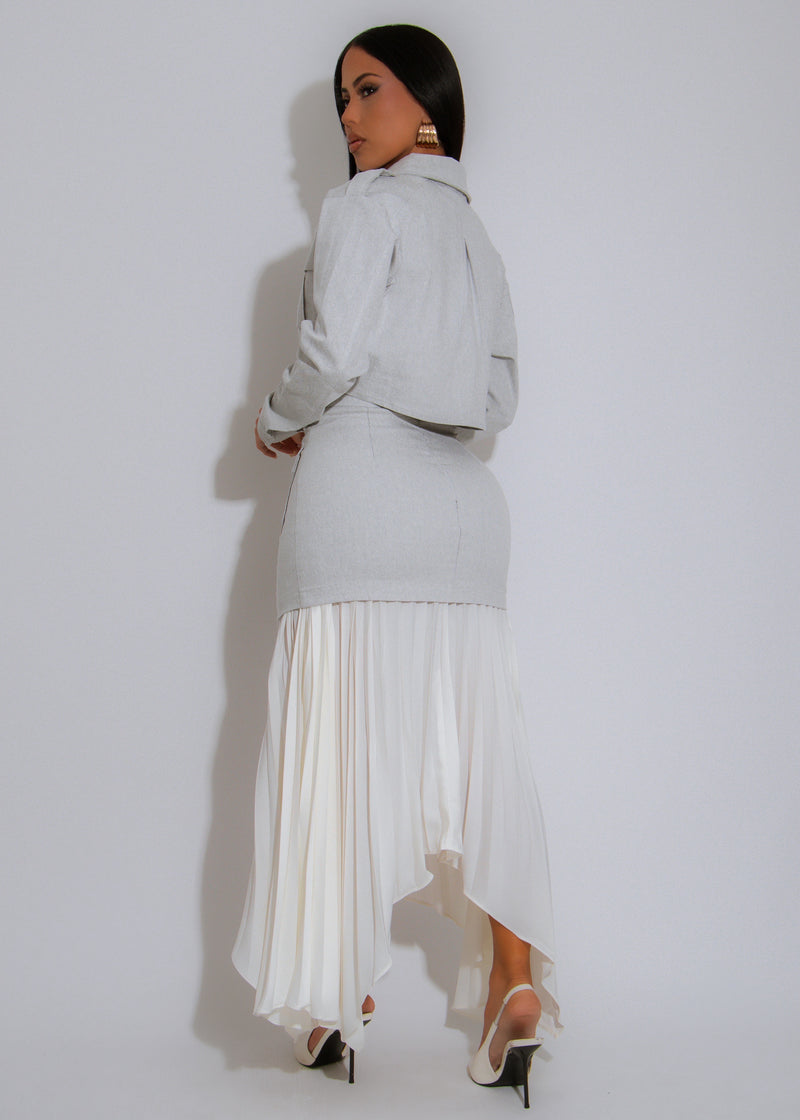 Urban Grace Skirt Set Grey