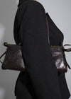 The Maren Soft-Frame Handbag Dark Brown