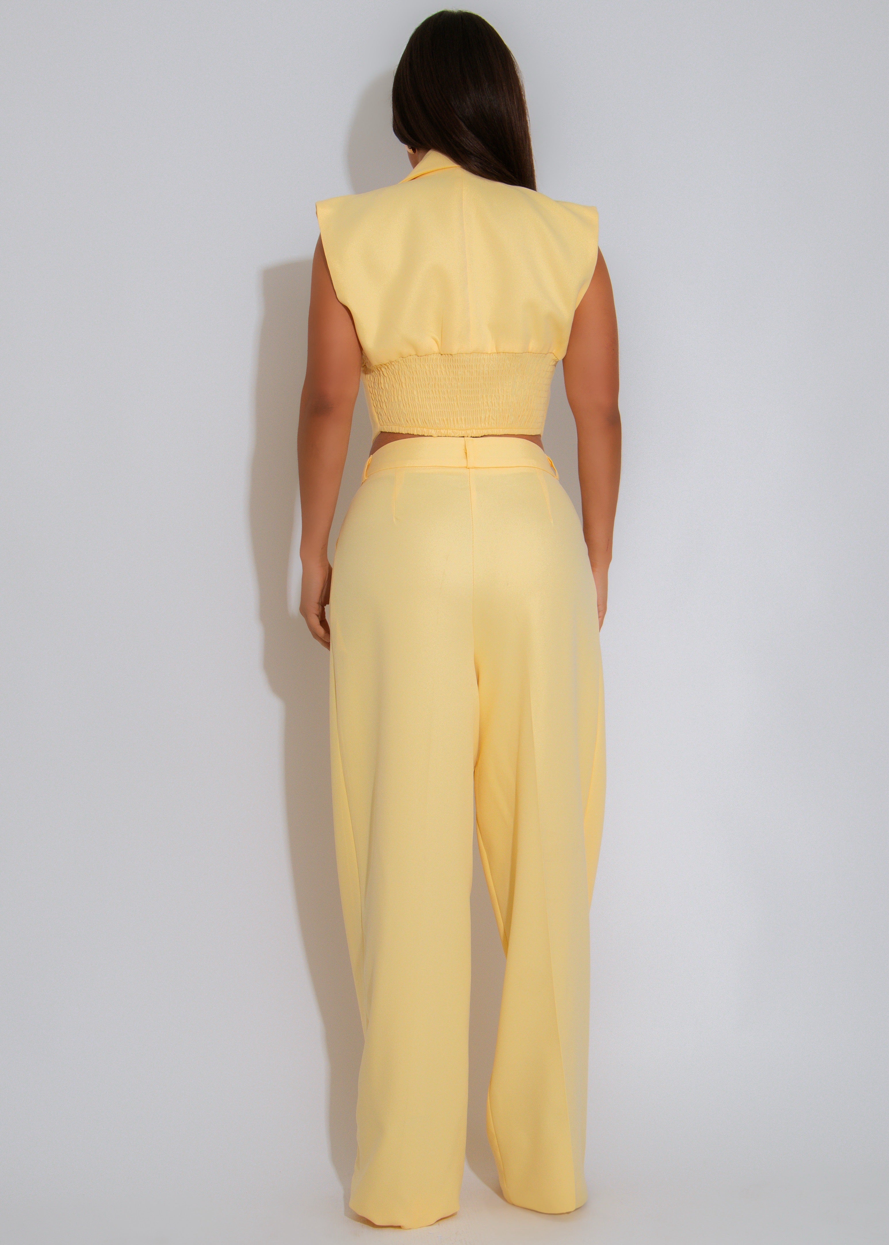 Executive Energy Pant Set Yellow