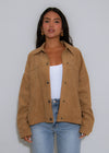 Rebel Luxe Suede Jacket Nude
