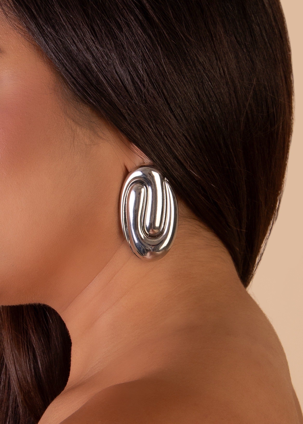 Melted Muse Earrings Silver