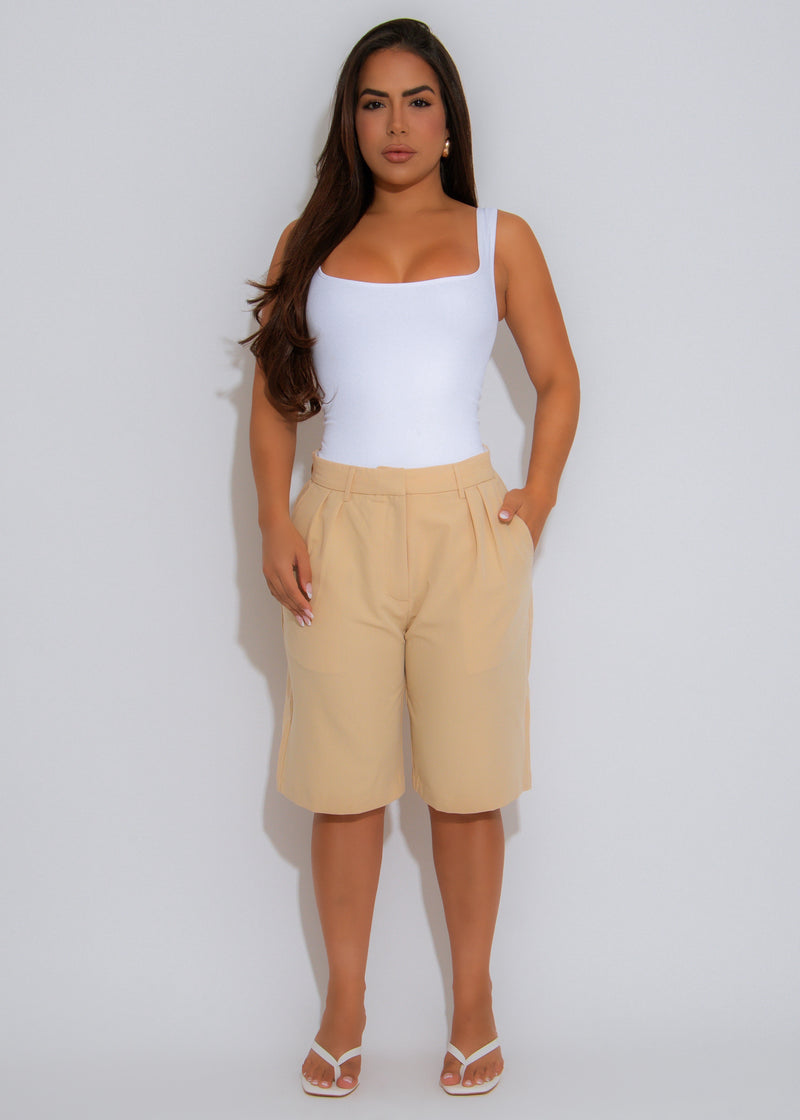 Polished Ease Capri Nude