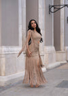 Can't Look Back Fringes Maxi Dress Gold