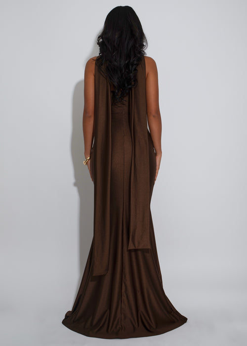 Contour Muse Maxi Dress Brown