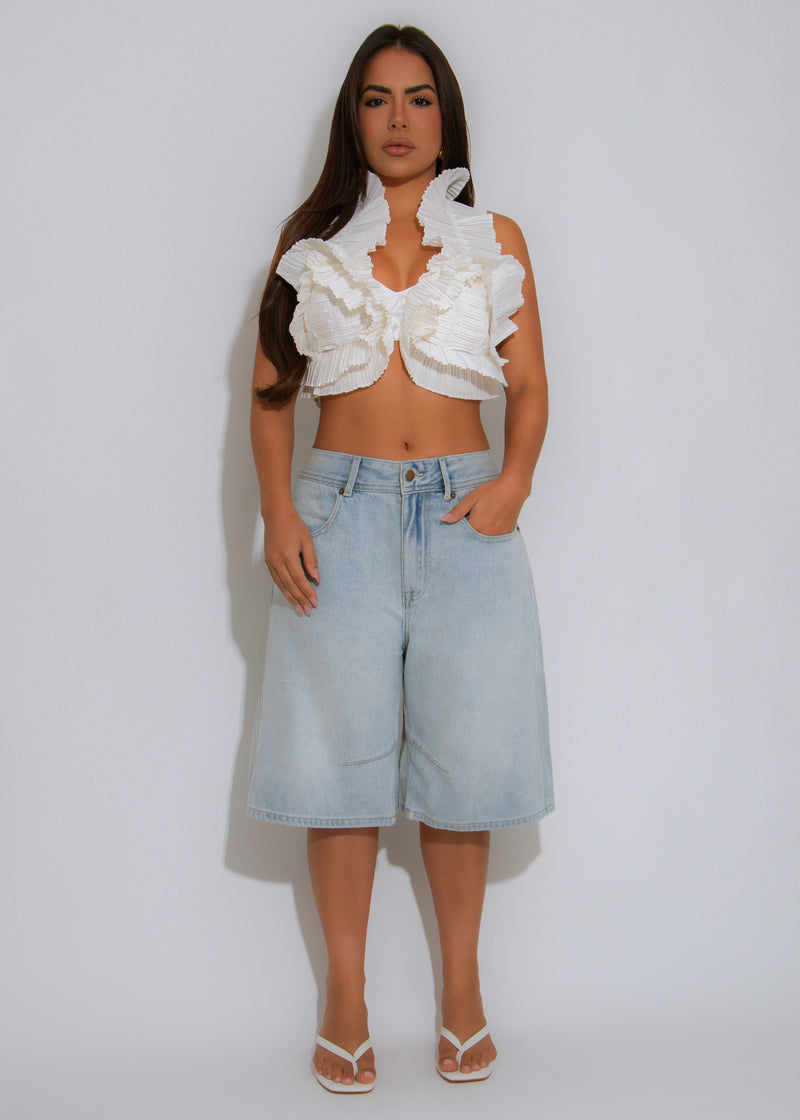 Streetlight Stroll Capri Light Denim